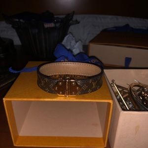 Louis Vuitton leather bracelet